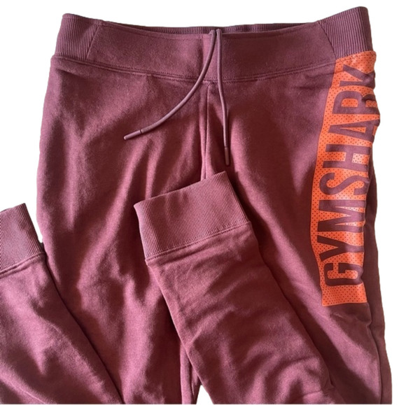 Gymshark Other - 𝅺Gymshark Slim Fit Cotton Open Pockets Bold Joggers Cherry Brown